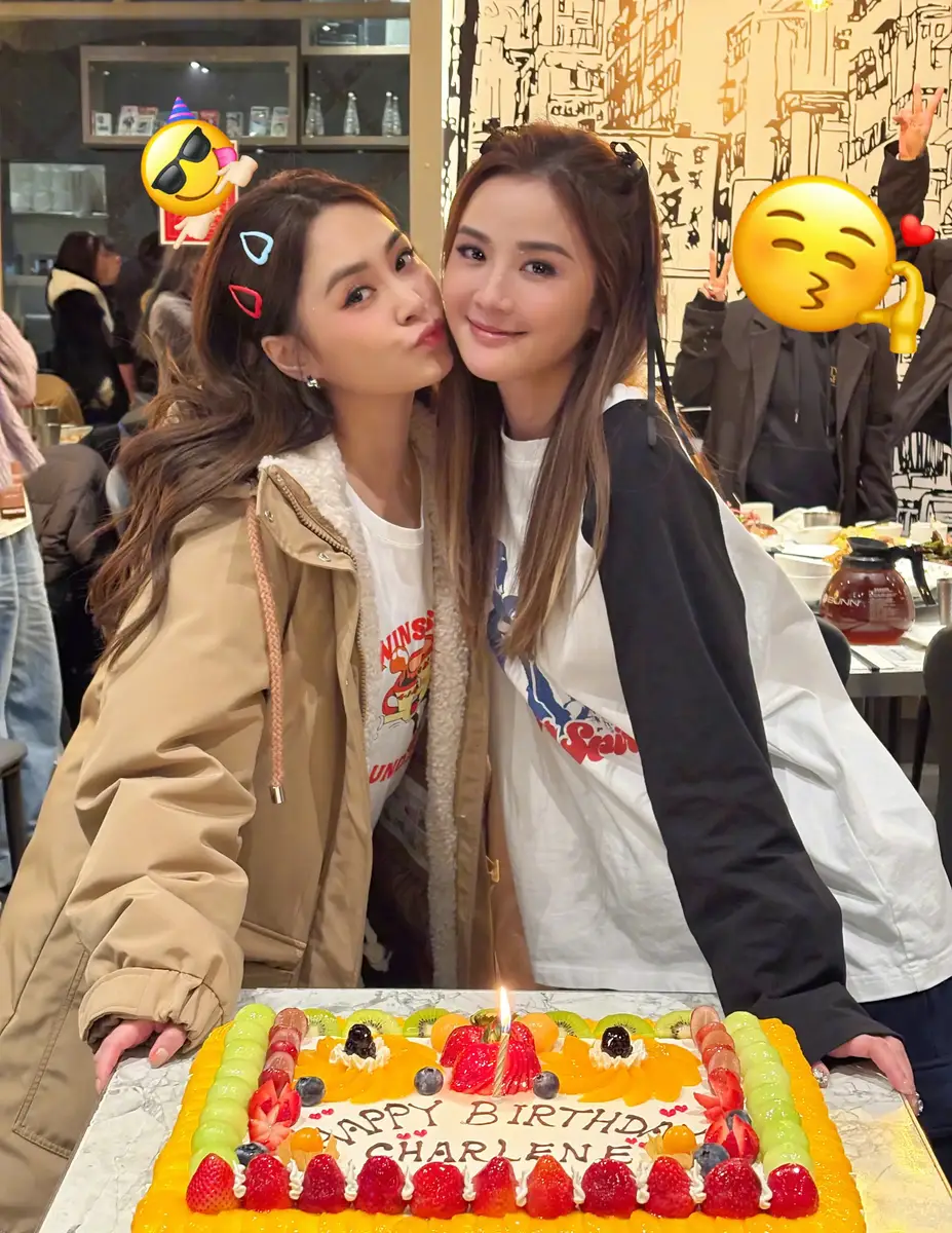 鐘欣潼卡零點為蔡卓妍慶生